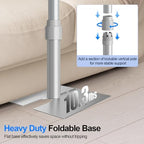 Pipe and Drape Backdrop Stand Kit Heavy Duty 12x10ft in 12x10ft in Sliver, alternate view 4