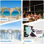 Pipe and Drape Backdrop Stand Kit Heavy Duty 12x10ft in 12x10ft in Sliver, alternate view 6