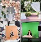 Pipe and Drape Photography Backdrop Stand Kit Adjustable Photo Background Stand 10ft x 6.5ft with Metal Base for, alternate