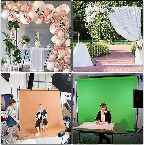 Pipe and Drape Photography Backdrop Stand Kit Adjustable Photo Background Stand 10ft x 6.5ft with Metal Base for, alternate