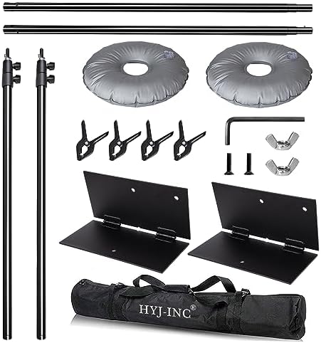 Pipe and Drape Photography Backdrop Stand Kit Adjustable Photo Background Stand 10ft x 6.5ft with Metal Base for, alternate