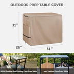 Pizza Oven Table Cover for Pizza Oven Cart Table Khaki, alternate view 3