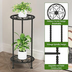 Plant Stand Indoor, 2 Tier Small Plant Stand, 23" Tall Metal Spindle Poles Plant Stands, Corner Flower Pot, alternate view 5