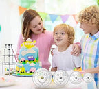 Plastic Cake Dowel Set: 40 Rods, 20 White Support, 5 Separator Plates for 4 to 12'' Cakes & 15 Clear Stacking, alternate view