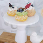 Plastic Cake Stand Set of 4 Round Dessert Display Stands Easy Assemble Stable for Wedding, Birthday, BBQ, Baby, alternate