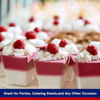Plastic Dessert Cups with Lids and Spoons 5 oz 100 Pack in 5oz-100pack in Clear, alternate view 4
