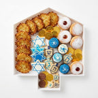 Plastic Fillable Hannukah Dreidel Charcuterie Box, 10in Reusable Alphabet Shaped Tray for Birthday, alternate view 5