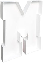 Plastic Fillable Letter Charcuterie Box, 10in Reusable Alphabet Shaped Tray for Birthday Anniversaries, Party, alternate view