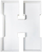 Plastic Fillable Letter Charcuterie Box, 10in Reusable Alphabet Shaped Tray for Birthday Anniversaries, Party, alternate view