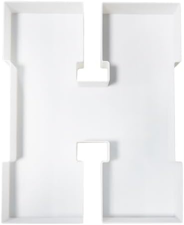 Plastic Fillable Letter Charcuterie Box, 10in Reusable Alphabet Shaped Tray for Birthday Anniversaries, Party, alternate view