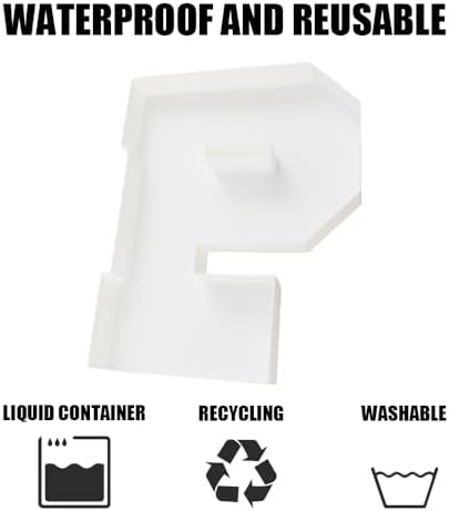 Plastic Fillable Letter Charcuterie Box, 10in Reusable Alphabet Shaped Tray for Birthday Anniversaries, Party, alternate view