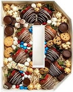 Plastic Fillable Letter Charcuterie Box, 10in Reusable Alphabet Shaped Tray for Birthday Anniversaries, Party