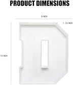 Plastic Fillable Letter Charcuterie Box, 10in Reusable Alphabet Shaped Tray for Birthday Anniversaries, Party, alternate view