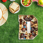 Plastic Fillable Letter Charcuterie Box, 10in Reusable Alphabet Shaped Tray for Birthday Anniversaries, Party, alternate view