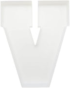 Plastic Fillable Letter Charcuterie Box, 10in Reusable Alphabet Shaped Tray for Birthday Anniversaries, Party, alternate view