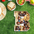 Plastic Fillable Letter Charcuterie Box, 10in Reusable Alphabet Shaped Tray for Birthday Anniversaries, Party, alternate view