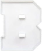 Plastic Fillable Letter Charcuterie Box, 10in Reusable Alphabet Shaped Tray for Birthday Anniversaries, Party, alternate view