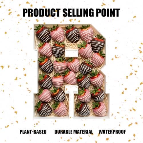 Plastic Fillable Letter Charcuterie Box, 10in Reusable Alphabet Shaped Tray for Birthday Anniversaries, Party, alternate view