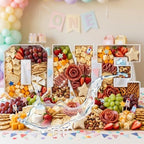 Plastic Fillable Letter Charcuterie Box, 10in Reusable Alphabet Shaped Tray for Birthday Anniversaries, Party, alternate view