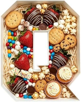 Plastic Fillable Letter Charcuterie Box, 10in Reusable Alphabet Shaped Tray for Birthday Anniversaries, Party