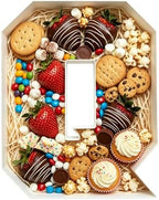 Plastic Fillable Letter Charcuterie Box, 10in Reusable Alphabet Shaped Tray for Birthday Anniversaries, Party