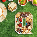 Plastic Fillable Letter Charcuterie Box, 10in Reusable Alphabet Shaped Tray for Birthday Anniversaries, Party, alternate view