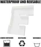 Plastic Fillable Letter Charcuterie Box, 10in Reusable Alphabet Shaped Tray for Birthday Anniversaries, Party, alternate view