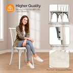Plastic Outdoor Dining Chairs Set of 4, Stackable Patio Dining Chairs with Wicker Backrest, Waterproof Kitchen &, alternate