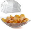 Plastic Serving Bowls - Pack of 6 Square Salad Bowls, 128 Oz Clear, For Parties & Buffet in 128 oz (6 Pack) in