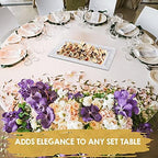 Plastic Serving Tray & Platter Set (4-Pack) White Lace Disposable Party Trays & Platters for Food - Versatile, alternate view