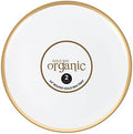 Plastic Serving Trays - Round Serving Platters with Gold Rim 14X14 Disposable Party DishPack of 8 in White