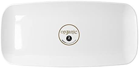 Plastic Serving Trays - Serving Platters Disposable Party Dish White, (4, Rectangle White Tray 10'') in White