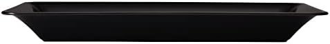 Plastic Serving Trays - Serving Platters Rectangle 10 X 14 Disposable Party Dish Black Pack of 4 in Black, alternate view 5