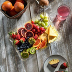 Plastic Serving Trays - Serving Platters Rectangle 9X13 Disposable Gold Glitter Party Dish Includes 4 Trays in, alternate
