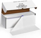 Plastic Table Cloth Disposable, 54In X 300Ft White Table Cover Roll in 54" x 3600" (Rectangular) in White, alternate view 5