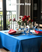 Plastic Table Cloth Disposable 54x108 Blue 3Pack, alternate view 5