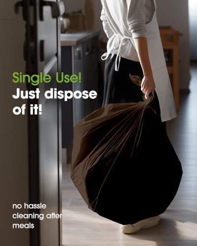 Plastic Table Cloth Disposable 54x108 Brown 3Pack, alternate view 4