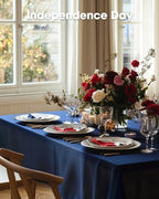 Plastic Table Cloth Disposable 54x108 Navy Blue 3Pack, alternate view 7