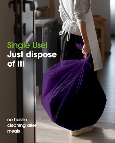 Plastic Table Cloth Disposable 54x108 Purple 3Pack, alternate view 4