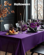 Plastic Table Cloth Disposable 54x108 Purple 3Pack, alternate view 7