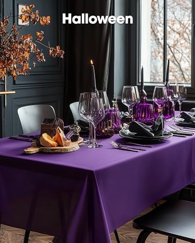 Plastic Table Cloth Disposable 54x108 Purple 3Pack, alternate view 7