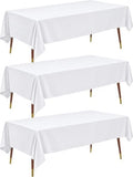 Plastic Table Cloth Disposable 54x108 White 3Pack