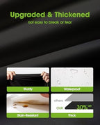Plastic Table Cloth Disposable 6 Pack, 54 x 108 Inch, Black in 54 x 108 Inch in Black, alternate view 3