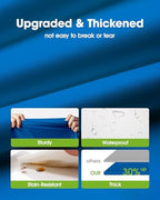 Plastic Table Cloth Disposable 6 Pack, 54 x 108 Inch, Blue in 54 x 108 Inch in Blue, alternate view 3