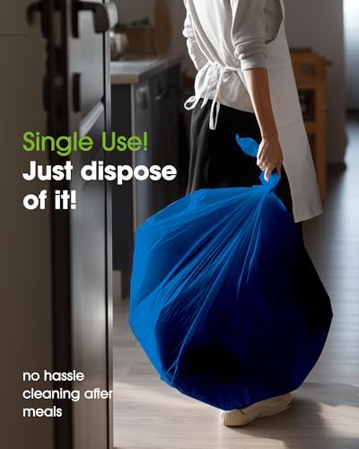 Plastic Table Cloth Disposable 6 Pack, 54 x 108 Inch, Blue in 54 x 108 Inch in Blue, alternate view 5