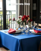 Plastic Table Cloth Disposable 6 Pack, 54 x 108 Inch, Blue in 54 x 108 Inch in Blue, alternate view 7