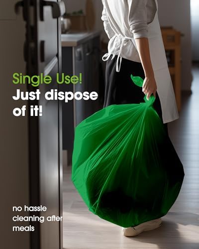 Plastic Table Cloth Disposable 6 Pack, 54 x 108 Inch, Green in 54 x 108 Inch in Green, alternate view 5