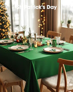 Plastic Table Cloth Disposable 6 Pack, 54 x 108 Inch, Green in 54 x 108 Inch in Green, alternate view 7
