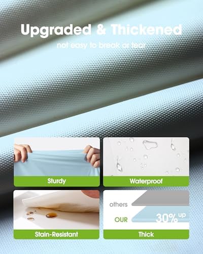 Plastic Table Cloth Disposable 6 Pack, 54 x 108 Inch, Light Blue in 54 x 108 Inch in Light Blue, alternate view 3