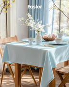 Plastic Table Cloth Disposable 6 Pack, 54 x 108 Inch, Light Blue in 54 x 108 Inch in Light Blue, alternate view 7